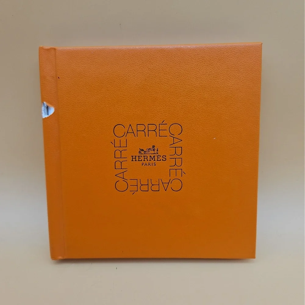 Hermes Book Carre Scarf Guide Orange Illustrated 1998 1st Edition Mini Hardcover